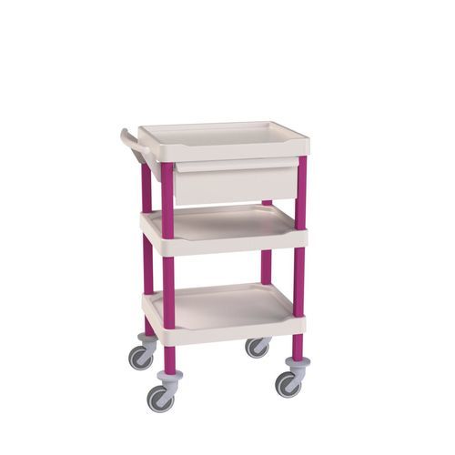 Medizinischer Wagen - Eolis® COMPACT - VILLARD MÉDICAL - für Verbrauchsmaterial / für medizinische Geräte / für Transport