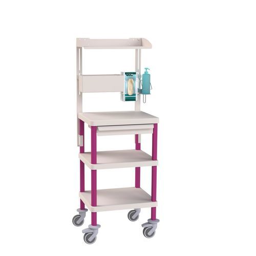 Medizinischer Wagen - Eolis® COMPACT - VILLARD MÉDICAL - Lager / für Transport / Kunststoff