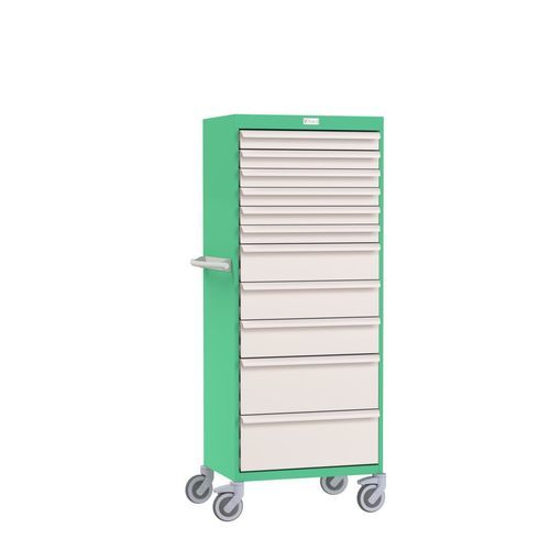 Modulares Möbelset - Eolis® - VILLARD MÉDICAL - auf Rollen / mit Schublade / Metall