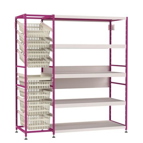 Modulares Regal - Eolis® - VILLARD MÉDICAL - für Körbe / schräg