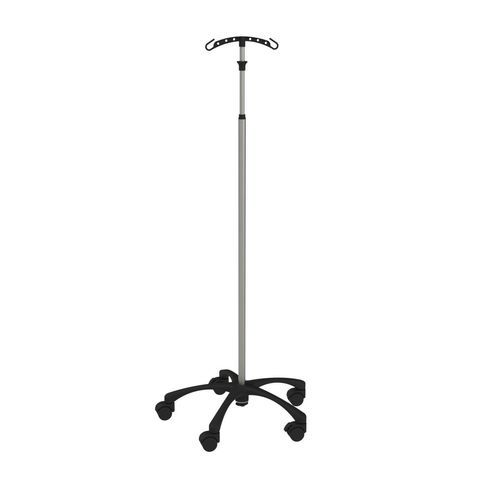Bodenstehender Infusionsständer - 317.50 - VILLARD MÉDICAL - auf Rollen / 4 Haken / 2 Haken