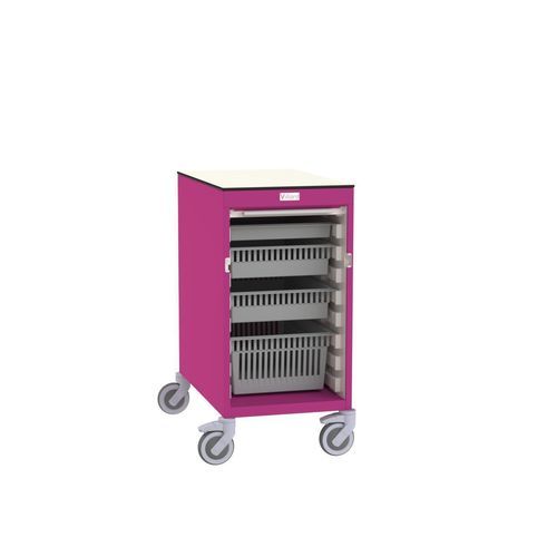 Modulare Arbeitsfläche - Eolis® - VILLARD MÉDICAL - auf Rollen / Rolladen / mit Korb