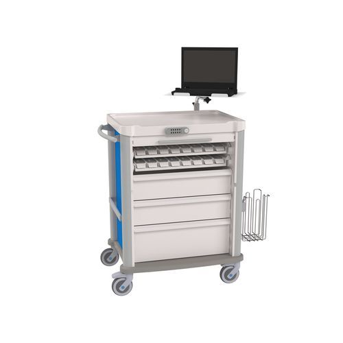Medizinischer Wagen - Eolis® - VILLARD MÉDICAL - für Kliniken / Medikamente / Aluminium