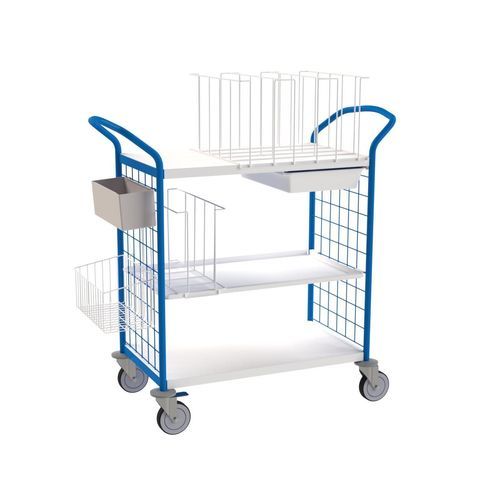 Wagen für Kliniken - 408.32 - VILLARD MÉDICAL - Wäsche / mit seitlichen Kippbehältern / offene Bauweise