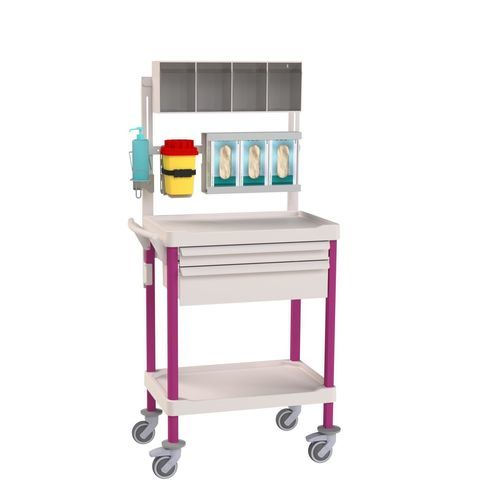 Medizinischer Wagen - Eolis® - VILLARD MÉDICAL - für Verbrauchsmaterial / für Transport / Lager