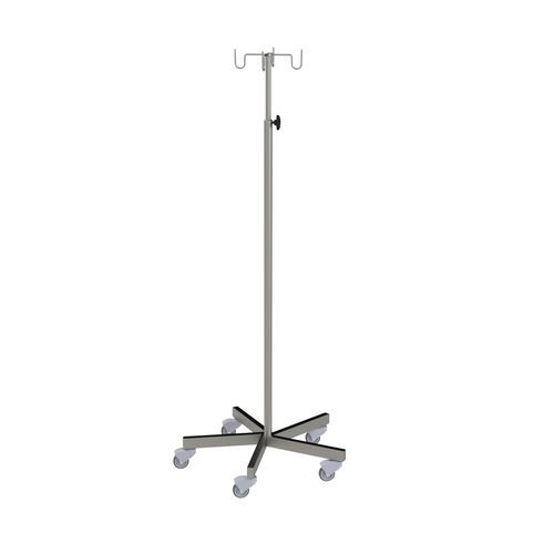 Infusionsständer auf Rollen - 317.22 - VILLARD MÉDICAL - 2 Haken / 4 Haken / höhenverstellbarer