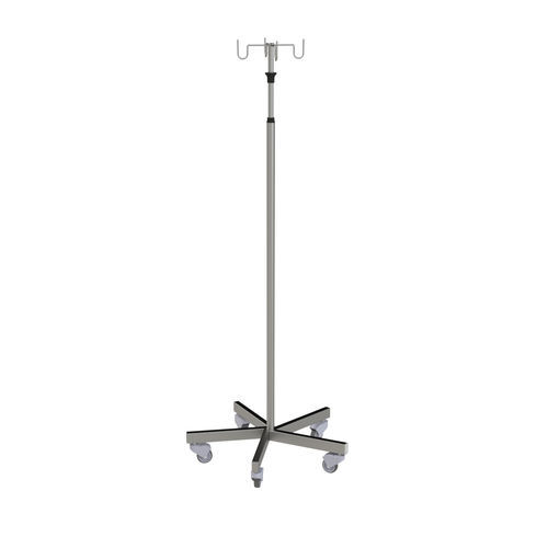 Infusionsständer auf Rollen - 317.44 - VILLARD MÉDICAL - 4 Haken / 2 Haken / Edelstahl