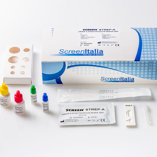 A-Streptokokken-Schnelltest - SC-0715-20 - SCREEN ITALIA - für Qualitätskontrolle / Antigene / Rachen