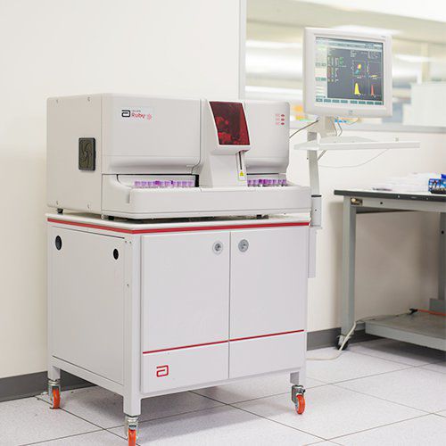Automatischer Hämatologie-Analysator - CELL-DYN Ruby - Abbott Diagnostics - Tisch / in 5 Populationen / per Laserdiffraktion