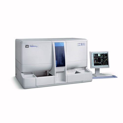Automatischer Hämatologie-Analysator - CELL-DYN Sapphire - Abbott Diagnostics - Tisch / mit 5-teiliger Differenzierung / per Laserdiffraktion