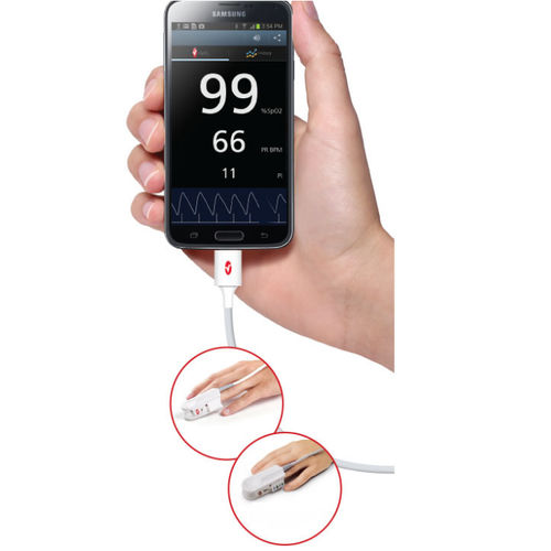 Handgerät-Pulsoximeter - iSpO2® Rx - Masimo - medizinisch / für Smartphone / mit separatem Sensor