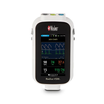 Modularer Vitalzeichenmonitor - Radius VSM™ - Masimo - Nacht / Wearable / TEMP