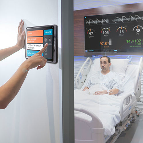 Monitor für Intensivpflege - UniView: 60™ - Masimo - mit Wandhalterung