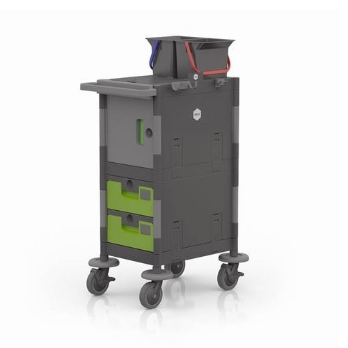 Medizinischer Wagen - BRIX MICRO - IPC - Reinigung / mit Eimer / 2-türig