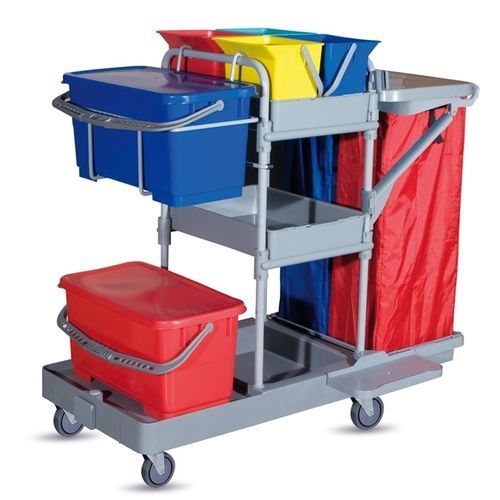 Medizinischer Wagen - STARACE 112 - IPC - Reinigung / mit Platte / mit Eimer