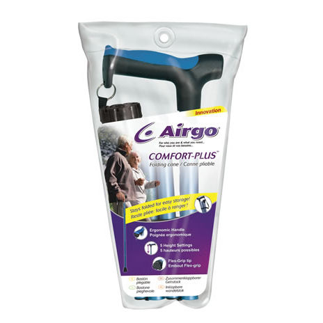 Fritzgriff-Gehstock - Airgo&reg; Comfort-Plus - AMG Medical - zusammenklappbar