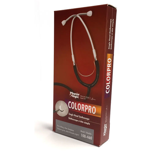 Flachkopf-Stethoskop - Color Pro - AMG Medical  - Aluminium / verchromter Messing