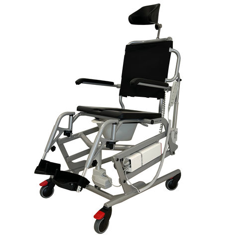 Garderobenstuhl für Erwachsene - TRITON DUAL 150 - Winncare group - mit Armlehnen / mit Eimer / auf Rollen