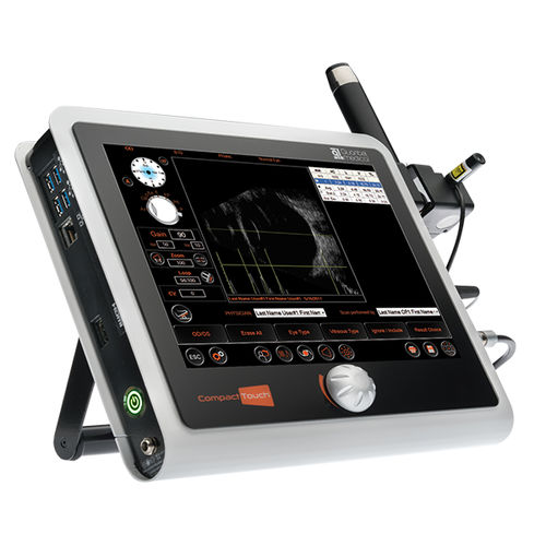 Tragbares Ultraschallgerät - COMPACT TOUCH - Quantel Medical - Ophthalmology - für ophthalmische Ultraschalluntersuchungen / Schwarz-Weiß / mit Touchscreen