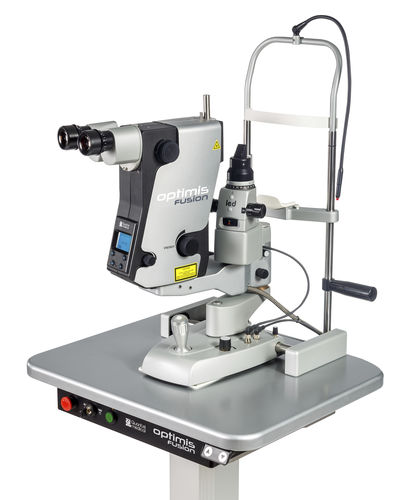 Ophthalmischer Laser - OPTIMIS FUSION - Quantel Medical - Ophthalmology - für Kapsulotomie / für Trabekuloplastik / für Iridotomie