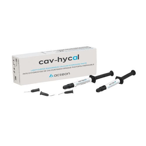 Zahnmedizinisches Material / Kalziumhydroxyd - Cav-Hycal™ - ACTEON GROUP - Paste / photopolymerisierbar / röntgendicht