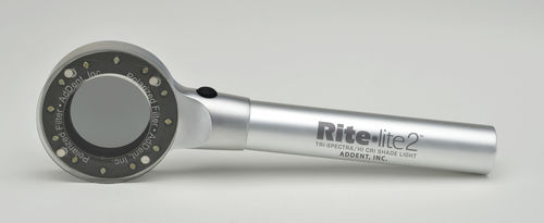 Orale Untersuchungsleuchte - Rite Lite 2 - AdDent, Inc.   - für Zahnfarbe / LED / tragbar