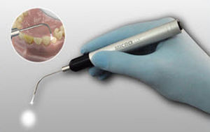 Untersuchungsleuchte für Dentalspiegel - Microlux™ Endo-Lite - AdDent, Inc.   - Handgerät