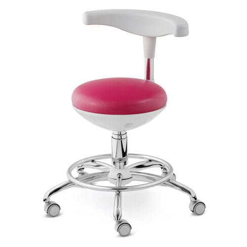 Dentalhocker - ASSIST - Airel-Quetin - höhenverstellbar / mit Rückenlehne