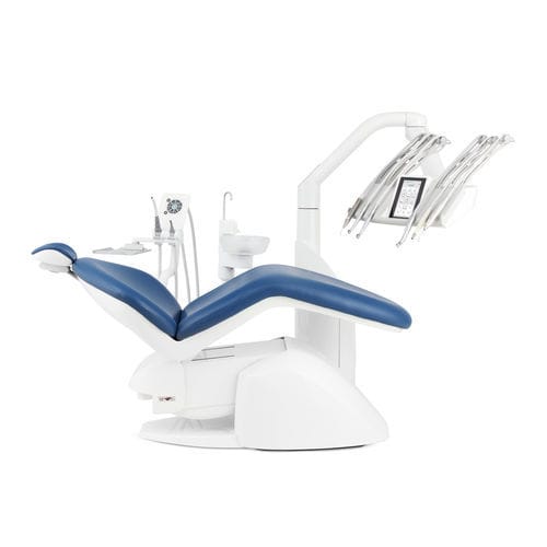 Dentaleinheit mit elektrisch bedientem Stuhl - PACIFIC® NEO.2 - Airel-Quetin - mit flexiblem Kopfstück / mit Intraoralkamera / mit Instrumententräger