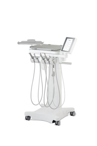 Mobiles Helferinnenelement für Dentaleinheit - cart_evo - Airel-Quetin - 4 Instrumente