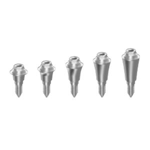 Implantat-Abutment / Titan - OPMUN0-x series - ANTHOGYR   - mit Innenverbindung / gerade / schmal