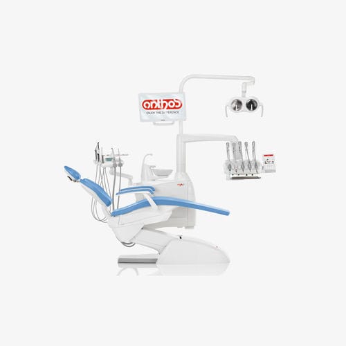 Dentale Behandlungseinheit / mit elektrisch bedientem Stuhl - A7 PLUS - Anthos   - mobil / mit Monitor / mit Hygienesystem