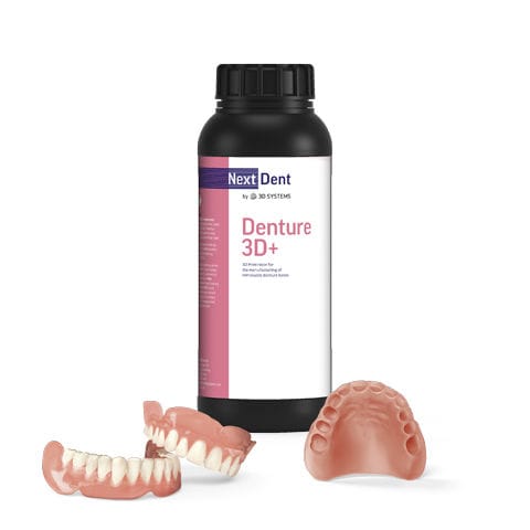 Zahnmedizinisches Material / zur Herstellung von Zahnprothesen - 3D+ - 3D Systems - lichtdurchlässig / biokompatibel