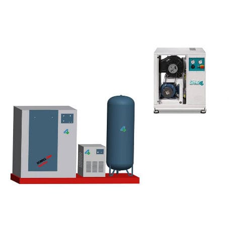 Luft-Kompressionssystem / Labor - 4TEK SRL - für Zahnmedizin / medizinisch / Scroll