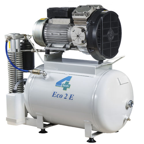Kompressor für Zahnmedizin - ECO2 - 4TEK SRL   - medizinisch / Kolben / 2 Arbeitsplätze