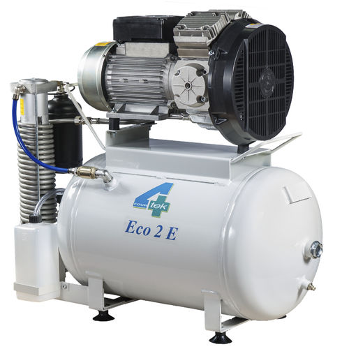 Kompressor für Zahnmedizin - ECO2E - 4TEK SRL   - medizinisch / Kolben / 2 Arbeitsplätze