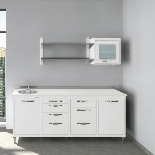 Schrank für Instrumente - FOCUS - ASTRA MOBILI METALLICI   - für Tierarztpraxis / mit Schublade / modular