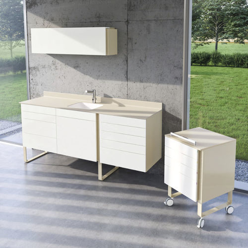 Schrank für zahnärztliche Instrumente - Code 1 - ASTRA MOBILI METALLICI   - für Zahnarztpraxis / mit Regal / mit Tür