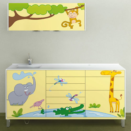Schrank für zahnärztliche Instrumente - Decus - ASTRA MOBILI METALLICI   - für Kinderzahnarztpraxis / modular / mit Regal