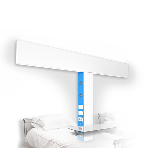 Wandmontierte Versorgungseinheit - SANITECH - ATENA LUX - vertikal / mit Licht
