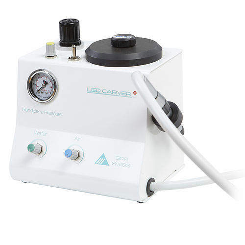Turbine für Dentallabor - LED Carver - BPR Swiss - mit Luftmotor / Einbau / Chrom