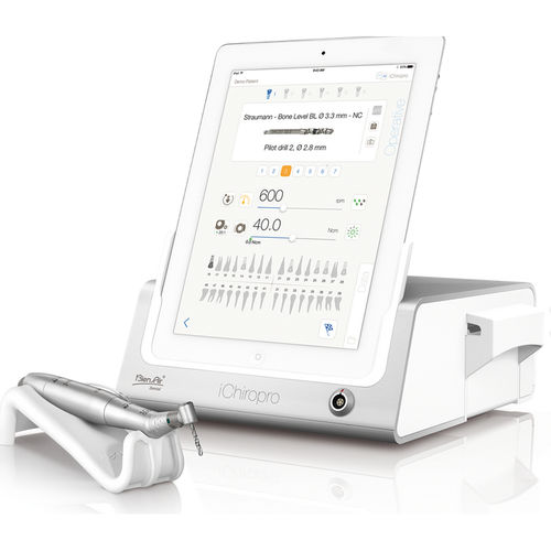 Kontrolleinheit für Mikromotor / für Dentalimplantologie - iCHIROPRO - Bien-Air Dental - elektrisch / mit Kniebedienung / mit LED-Licht