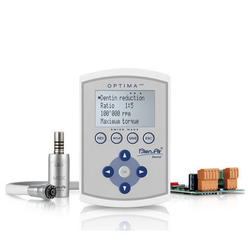 Endodontische Kontrolleinheit für Mikromotor - OPTIMAINT MCX - Bien-Air Dental - elektrisch / integrierbar / mit LED-Licht