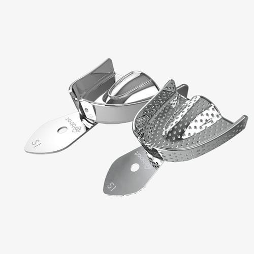 Dentaler Abdrucklöffel / Dental unten - BIO-ART EQUIPAMENTOS ODONTOLÓGICOS - obere / perforiert