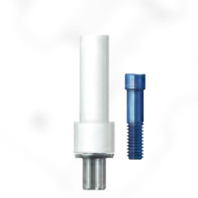 Implantat-Abutment / PMMA - SKYnPV00 - bredent medical - mit Innenverbindung / gerade / schmal