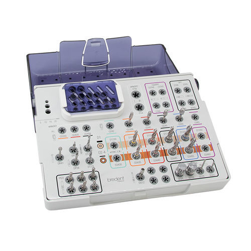 Instrumentenset für Dentalimplantologie - SKY OP-Tray free hand - bredent medical