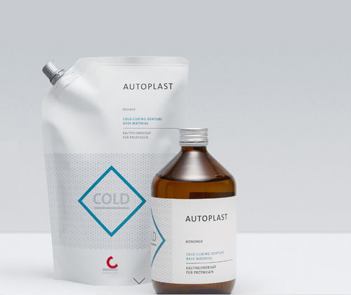 Zahnmedizinisches Material / Harz - AUTOPLAST - Candulor - gingival / zur Herstellung von Zahnprothesen / Pulver
