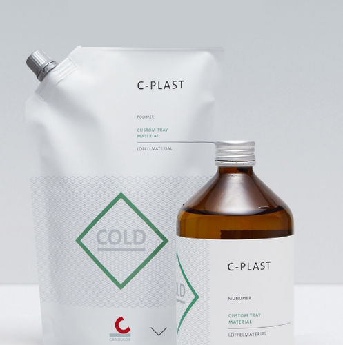 Zahnmedizinisches Material / Harz - C-PLAST - Candulor - für Abdrucklöffel / flüssig / Pulver