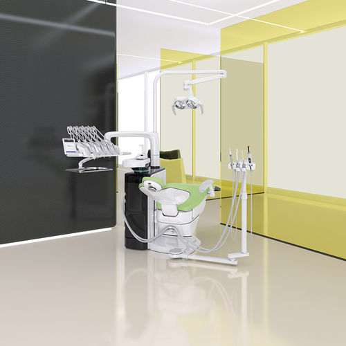 Dentaleinheit mit flexiblem Kopfstück - Area  - Castellini - mit Monitor / mit Hygienesystem / mit Intraoralkamera