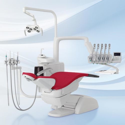 Dentale Behandlungseinheit / mit Stuhl - Skema 5 - Castellini - kompakt / mit flexiblem Kopfstück / mit Monitor